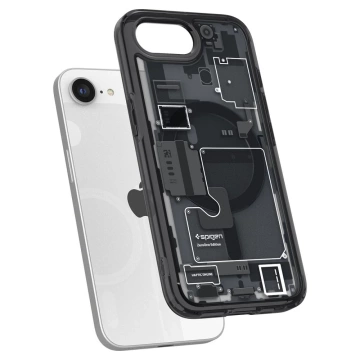 Etui do iPhone 16e Spigen Ultra Hybrid Mag MagSafe Zero One Black