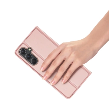 Brieftaschenetui mit Ständer für Samsung Galaxy S23 FE Dux Ducis Skin Pro – rosa