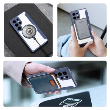 Etui Portfelowe do Samsung Galaxy S25 Ultra Dux Ducis Skin X Pro Niebieskie