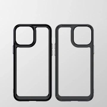 Outer Space Case Hülle für iPhone 13 Pro Max Hardcover mit Gelrahmen Blau