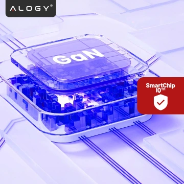 Ładowarka sieciowa USB-A + USB-C – szybkie ładowanie QC 3.0 i PD 33W 65W, kompaktowa, uniwersalna do telefonu i laptopa – Alogy GaN PowerCharge™ Biała