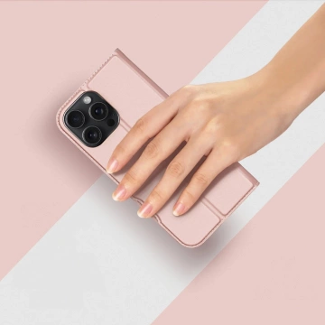 Etui Ochronne do iPhone 16 Pro Max Dux Ducis Skin Pro Różowe z Klapką
