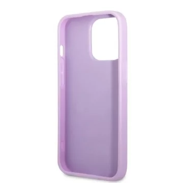 Etui Guess GUHCP13LPS4MU do Apple iPhone 13 Pro / 13 6,1" purpurowy/purple hardcase Saffiano 4G Small Metal Logo