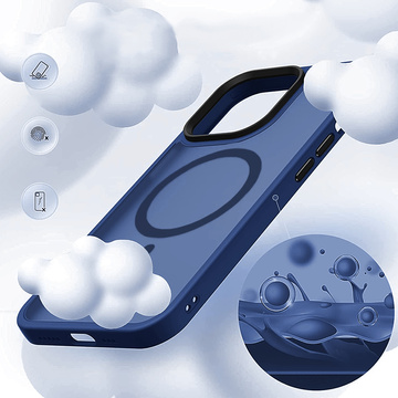 Schützendes MagMat Case für MagSafe für Apple iPhone 13 Matte Navy