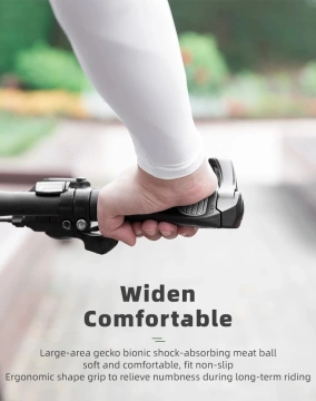 Rockbros BT1007W Fahrradhalter-Set mit Hupen – Weiß