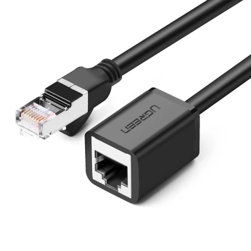 UGREEN Ethernet-Verlängerungskabel RJ45 Cat 6 FTP 1000 Mbit/s 3 m schwarz (NW112 11282)