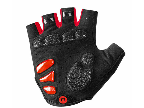 M RockBros S169BR-M fingerlose Fahrradhandschuhe schwarz
