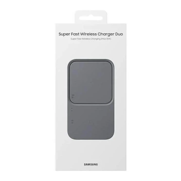 Ładowarka indukcyjna Samsung EP-P5400TB + ład. siec. ciemno szary/dark gray Duo