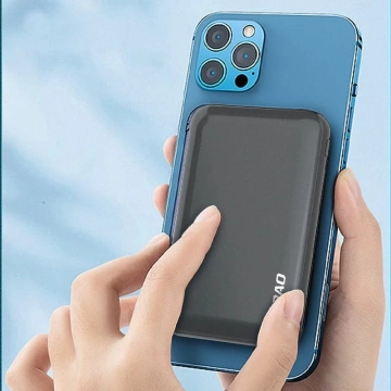 Dudao TGK1 Powerbank mit kabellosem Ladegerät 15W 10000mAh Marineblau (TGK1-Dunkelblau)