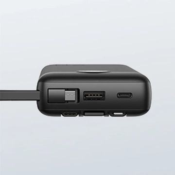 Powerbank Externer Akku (POWER BANK) VEGER C20 – 20.000 mAh (Micro Typ C Lightning 8-polig) schwarz W2047