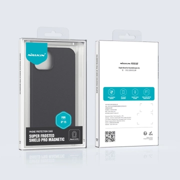 Nillkin Super Frosted Shield Pro Magnetische Hülle für iPhone 15 – Schwarz