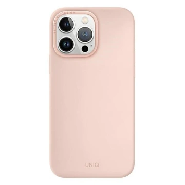 UNIQ Lino Hülle für iPhone 14 Pro Max 6.7" Rosa/Rosa Blush