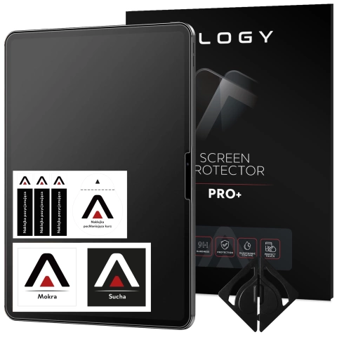 Matowe Szkło hartowane do Apple iPad Air 6 11" 2024 Alogy Matte Paper-Like Screen Protector z zestawem montażowym