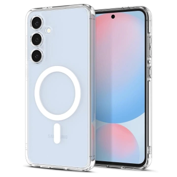 Etui do Samsung Galaxy S24 FE obudowa ochronna na telefon Alogy HybridMag™️ Case do MagSafe Przezroczyste + Szkło Hartowane