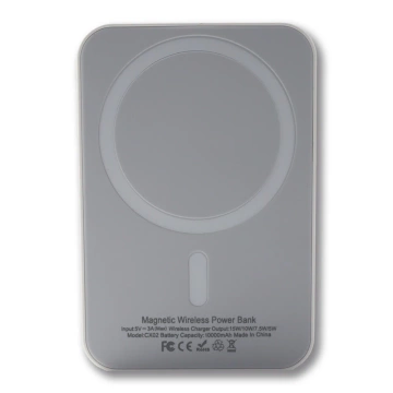 Ecobox Power Bank Bezprzewodowy MagSafe Biały 10000 mAh