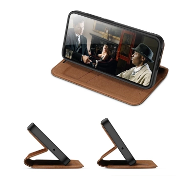 Dux Ducis Skin X2 Schutzhülle für Samsung Galaxy S23 Flip Case Wallet Stand Braun