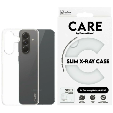 Hülle für Samsung Galaxy A56 5G CARE von PanzerGlass Fashion X-Ray Transparent