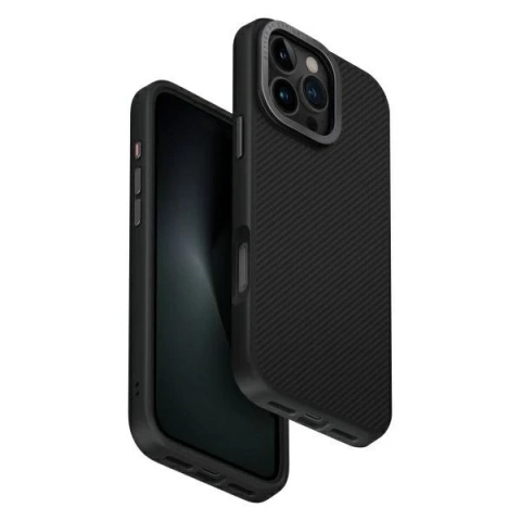 Etui do iPhone 16 Pro Max UNIQ Keva MagSafe Czarne