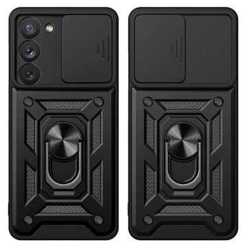 Etui Hybrid Armor Camshield do Samsung Galaxy S23+ pancerny pokrowiec z osłoną na aparat niebieskie