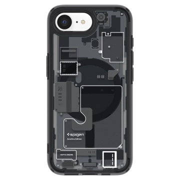 Etui do iPhone 16e Spigen Ultra Hybrid Mag MagSafe Zero One Black