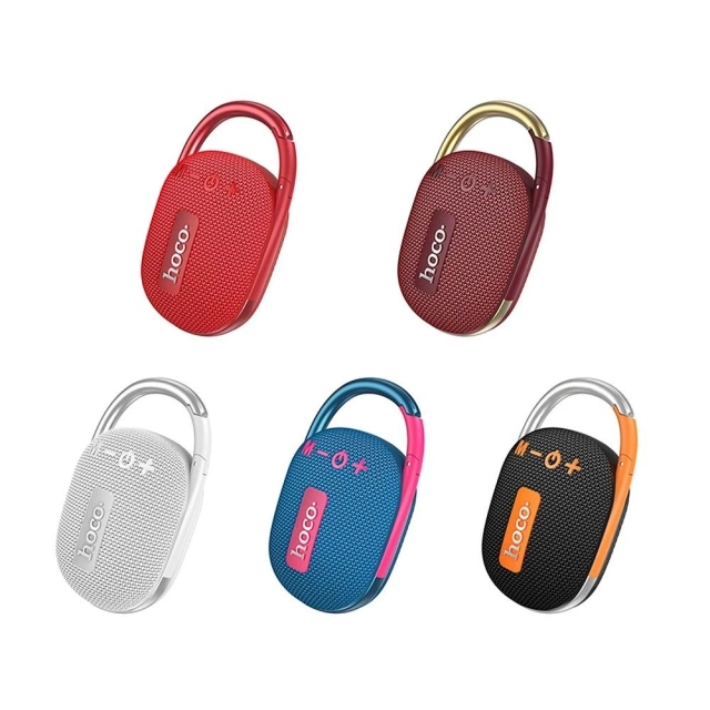 HOCO HC17 Tragbarer Bluetooth-Lautsprecher mit Karabiner Burgunderrot 5W