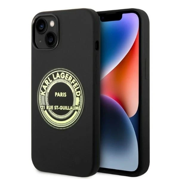 Etui Karl Lagerfeld KLHCP14SSRSGRCK für Apple iPhone 14 6,1" Hardcase Silikon RSG