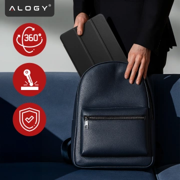 Etui do Lenovo Tab 10.1 TB-311, Smukłe Ochronne z Klapką, Składana Okładka Slim, Alogy BookGuard™ – Czarne