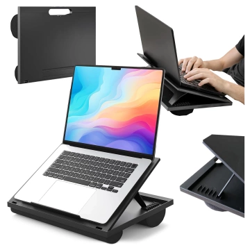 Laptop-Hülle, MacBook Air Pro 13,3 Zoll Alogy Hartschaum-Tasche, Schutzhülle für 13–14 Zoll Laptops, Schwarz