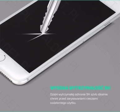 Gehärtetes Glas FULL 3D ROCK iPhone 6 / 6S PLUS Schwarz