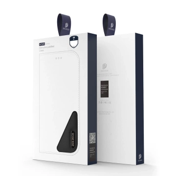 Dux Ducis Hivo Leather Flip Cover Echtes Leder Wallet für Karten und Dokumente iPhone 14 Plus Braun