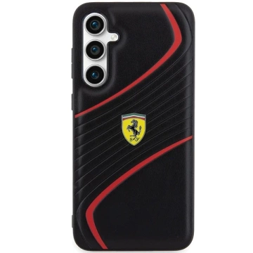 Etui Ferrari FEHCS23FEPTWK do Samsung Galaxy S23 FE S711 czarny/black hardcase Twist Metal Logo