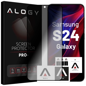 Szkło hartowane Prywatyzujące do Samsung Galaxy S24 matowa ochrona na ekran Alogy Privacy Glass