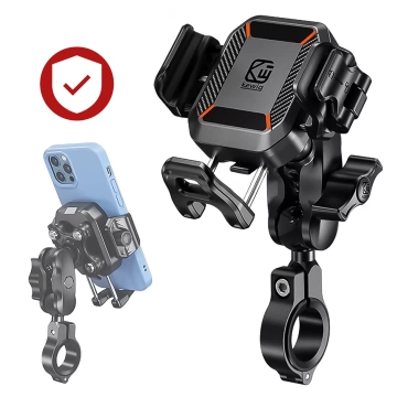 KEWIG M33-C1 Handyhalterung für Motorradlenker mit Anti-Schock-System für Motorrad, Quad, Roller, Schwarz