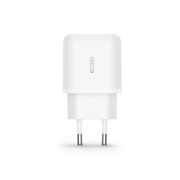 Ładowarka sieciowa 20W USB + typ C USB-C PD QC 3.0 +  Kabel 1M do iPhone iPad iPod biały
