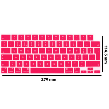 Nakładka ochronna Alogy silikonowa na klawiaturę do Apple Macbook Pro 14/16 M1 2021 Różowa