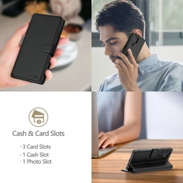 Etui Portfelowe do Xiaomi POCO F7 5G Tech-Protect Wallet Czarne