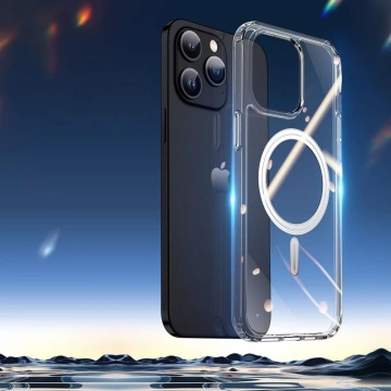 DUX DUCIS Clin Mag Hülle – transparente Hülle kompatibel mit MagSafe für iPhone 15 Pro Max