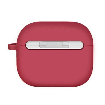 Schutzhülle für Kopfhörer UNIQ Nexo Case für Apple AirPods 3 Ear Hooks Silikon rot/koralle