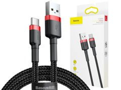 Baseus Kabel USB-C 2A 2M rot schwarz