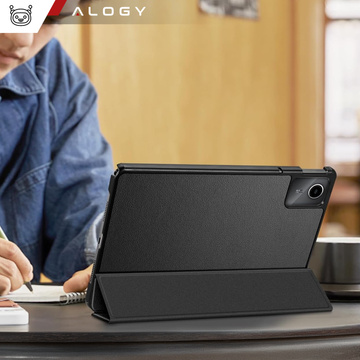 Etui do Lenovo Tab K11 / K11E 11” M11 10.95" TB330FU / TB330XU / TB331FC Book Case Cover z klapką obudowa futerał pokrowiec Alogy Czarne