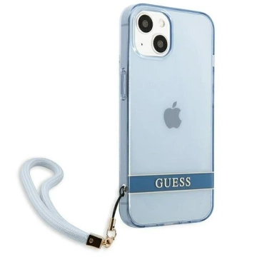 Etui Guess GUHCP13MHTSGSB für Apple iPhone 13 6,1" niebieski/blue Hardcase Translucent Stap