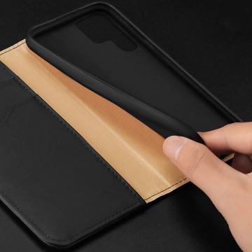 Etui ochronne Dux Ducis Hivo do Samsung Galaxy S23+ pokrowiec z klapką portfel podstawka blokada RFID Czarne