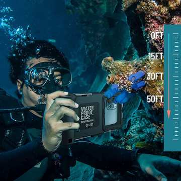Etui wodoszczelne IPX8 uniwersalne Diving Waterproof Case Black