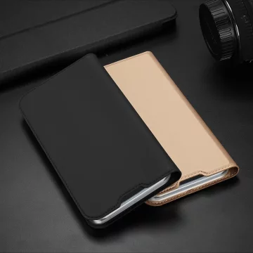Dux Ducis Skin Pro Holster Flip Cover für iPhone 14 Pro Max gold