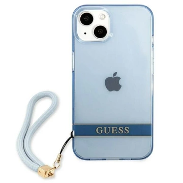 Etui Guess GUHCP13SHTSGSB do Apple iPhone 13 Mini 5,4" niebieski/blue hardcase Translucent Stap