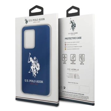 Etui na telefon US Polo Silicone Collection do Samsung Galaxy S20 Ultra granatowy/navy
