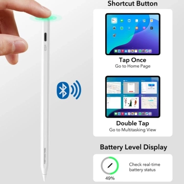 Rysik ESR Geo Digital Stylus do iPad z Apple Find My Biały