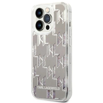 Etui Karl Lagerfeld KLHCP14LLMNMS für iPhone 14 Pro 6,1" Hardcase Liquid Glitter Monogram