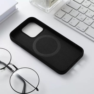 Etui do MagSafe Ultra Slim Mag Alogy do ładowarek Qi do Apple iPhone 13 Pro Czarne + Szkło