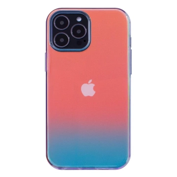 Aurora Case Hülle für iPhone 12 Neon Gel Cover Gold